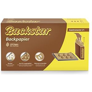 Backstar 100 profi-vellen bakpapier, gastronorm 1/1; 53 x 32,5 cm