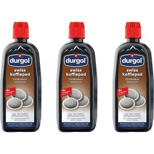 Durgol® | 3 x 500 ml swiss coffee pad | ontkalken alle koffiepadmachines | koffiepad