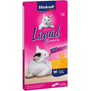 Vitakraft Liquid Snack - Kip - Kattensnack - 6 st