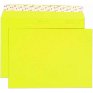 10 x Elco Briefumschläge Color C5 intensiv gelb Haftklebung Papier 100