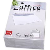 Elco Briefumschläge C6 hochweiß Haftklebung mit Innendruck 80 g/qm VE=