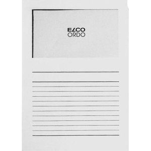 ELCO 100 stuks hoekzakken met venster 120 g/m² 22 x 31 wit 29489.1