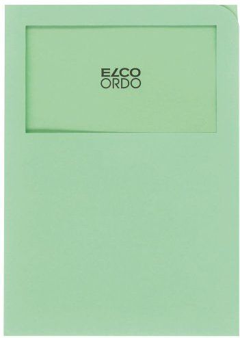 Elco Organisationsmappe Ordo classico Papier A4 220x310 mm grün VE=100
