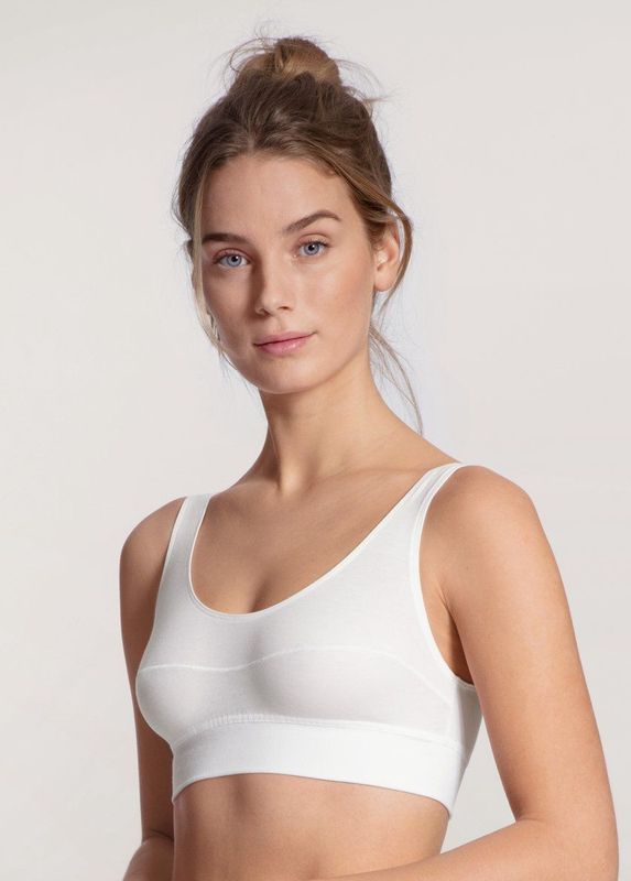 Bralette - Wit - Katoen - Aansluitend - Zonder Beugels