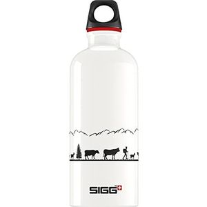 SIGG - Aluminium waterfles - Traveller White - Klimaatneutraal gecertificeerd - Geschikt voor koolzuurhoudende dranken - Lekvrij - Lichtgewicht - BPA-vrij - Wit - 0,6 L