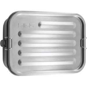 SIGG Gemstone Box Selenite Broodtrommel, lekvrije lunchbox voor kantoor, school en outdoor, broodtrommel van hoogwaardig 18/8 roestvrij staal voor onderweg