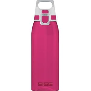 SIGG Totale kleur Berry waterfles (1 L), BPA-vrije drankfles vervaardigd van Tritan, lichtgewicht en deksel lekvrije plastic fles