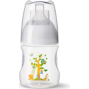 Bibi Happiness fles Play With Us 120 ml oranje/groen