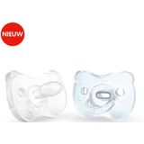 Medela Baby Fopspeen Soft Silicone Superzacht lichtgewicht eendelig - Soft Blue - 0-6 maanden - 2 stuks