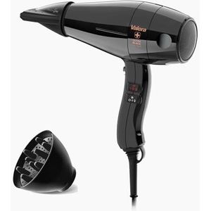 Valera, Swiss Silent Jet Light 7500 Ultrablack, professionele haardroger, föhn met krachtige motor PM-Pro, 3 temperatuurstanden, ionengenerator, verdraaisbestendige Super-Flex-kabel, 2000 W