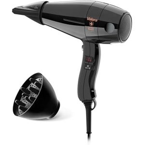 Valera, Swiss Silent Jet 8500 Ultrablack, professionele haardroger, föhn met krachtige motor AC-prestaties, 3 temperatuurniveaus, ionengenerator, verdraaidebestendige Super-Flex-kabel, 2000 W