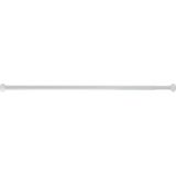 Spirella Douchegordijn Ophangen Stang - Uitschuifbaar van 75 Naar 125 cm - Wit - Aluminium
