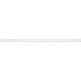 Spirella Douchegordijn ophangen stang - uitschuifbaar van 125 naar 220 cm - wit - aluminium - klik en klem systeem