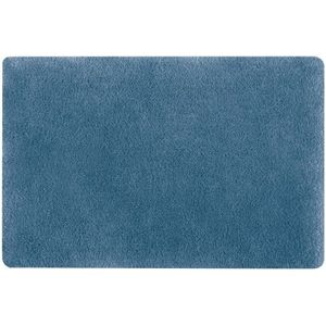 Spirella Fino Kollektion, Badematte, 100% Polyester und Mikrofaser, Blau