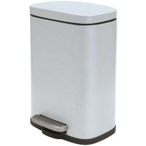 Spirella Pedaalemmer Venice - ijsblauw - 5 liter - metaal - L21 x H30 cm - soft-close - toilet/badkamer