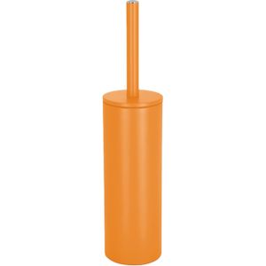 Spirella Luxe Toiletborstel in houder Cannes - oranje - metaal - 40 x 9 cm - met binnenbak