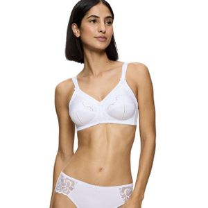 Doreen - Klassieke BH zonder Beugel - Wit - Katoen