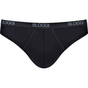 Sloggi - Basic Mini - Heren Slip - Zwart - Katoen - Elastische Band