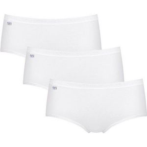 Sloggi 3P Basic  Midi Weiß Baumwolle 40 Damen