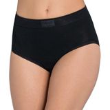 Double Comfort Maxi - Dames Slip - Zwart - Katoen