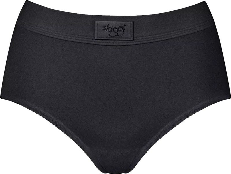 Double Comfort Maxi - Dames Slip - Zwart - Katoen