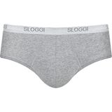 Sloggi - Basic Midi - Heren Heup Slip - Grijs - Katoen/Elastaan