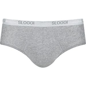 Sloggi - Basic Midi - Heren Heup Slip - Grijs - Katoen/Elastaan