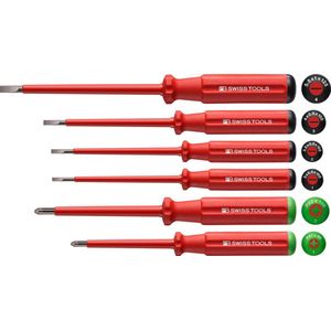 PB Swiss Tools Schroevendraaiserset SL/PZ 6 Delig VDE