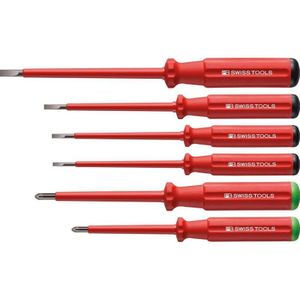 PB Swiss Tools Schroevendraaiserset SL/PZ 6 Delig VDE