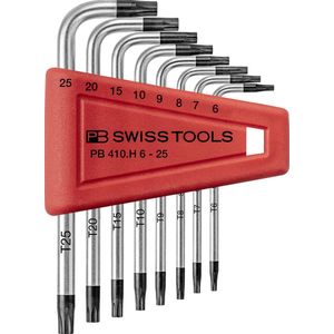 Haakse inbussleutelset in kunststof box 8-delig T6-T25 PB Swiss Tools