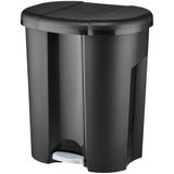 Rotho Trio Afvalemmer 10L + 2x15L Zwart