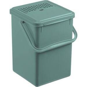 ROTHO - Afvalbak | Compostemmer met koolstoffilter Bio - 8L - Donkergroen