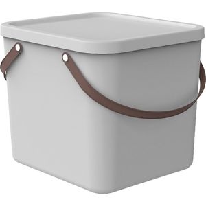 Rotho Prullenbak van 40L Opbergcontainer Wit mat