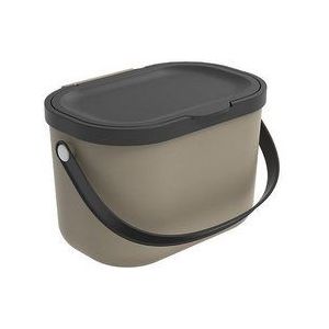 Rotho - Afvalbak - Compostemmer - biologische afvalbakje - 3,2 L - Cappuccino