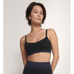 Sloggi Aloe vera bralette bh zonder beugel - Aloe P ever infused - Naadloze Bh Top met spaghetti bandjes  - Zwart