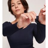 Sloggi - EVER Infused Aloe - Crop Top - Donkerblauw - Katoen