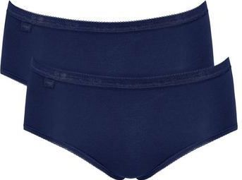 SLOGGI - Basic H - Broekje - Navy - 2 Pack - Mid Waist