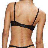 Balconette BH - Black - Tule - Gevoerd met Beugel