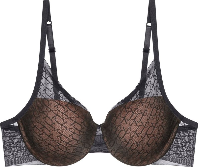 Balconette BH - Black - Tule - Gevoerd met Beugel