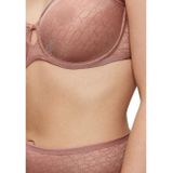 Toasted Almond - Balconette BH - Naadloos - V-hals - Polyamide/Elastaan