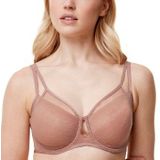 Toasted Almond - Balconette BH - Naadloos - V-hals - Polyamide/Elastaan