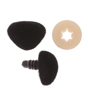 GLOREX Neus, plastic, zwart, 11,5 x 9,5 x 1,5 cm, 25 stuks