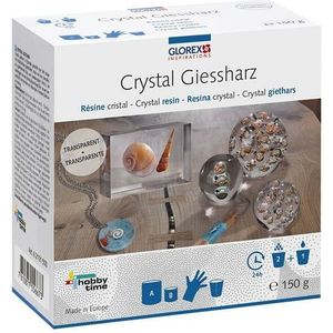 Glorex - Crystal giethars snel - 2 componenten - Transparant - Inclusief benodigdheden - 150gram