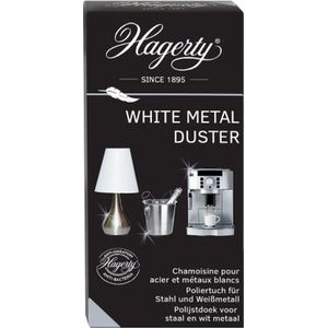 Hagerty White Metal Duster (36x55 cm) - Geïmpregneerde doek voor het reinigen van RVS staat en chroom