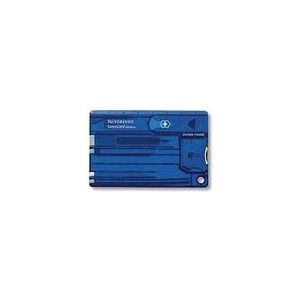 SwissCard Quattro 12 Functies Transparant Blauw Victorinox
