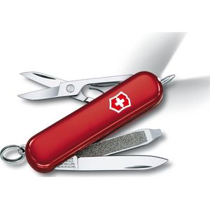 Victorinox Zakmesser Signature Lite (7 functies, kogelschreiber, LED-licht, Klinge, Schere, nagelnagel) rood