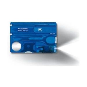 SwissCard Victorinox Lite 13 Functies Transparant Blauw