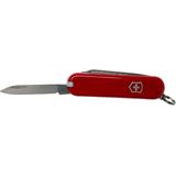 Victorinox Taschenmesser Escort klein (6 Funktionen, Nagelfeile, Schraubendreher, Pinzette, Zahnstocher, Ring) rot