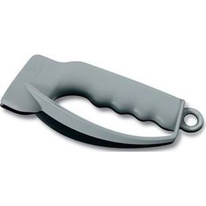 Victorinox Messerschärfer klein Sharpy, für Taschenmesser und Wellenschliff, Ergonomischer Griff, Kunststoff, grau