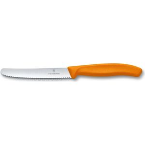 VICTORINOX Gemüsemesser Swiss Classic silber, orange